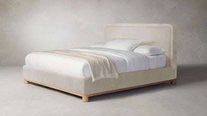 The Kent  - Nubuck Leather Sail Bed - 53" Headboard