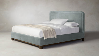 The Kent  - Nubuck Leather Tide Bed - 41" Headboard