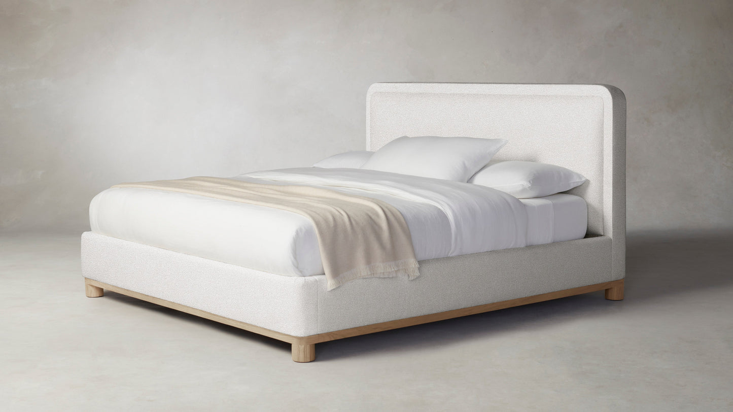 The Kent  - Performance Bouclé Polar Bed - 53" Headboard