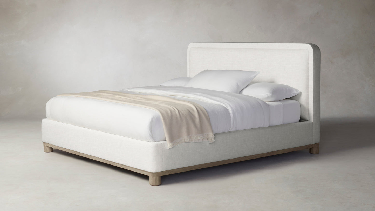 The Kent  - Performance Chenille Alabaster Bed - 53" Headboard