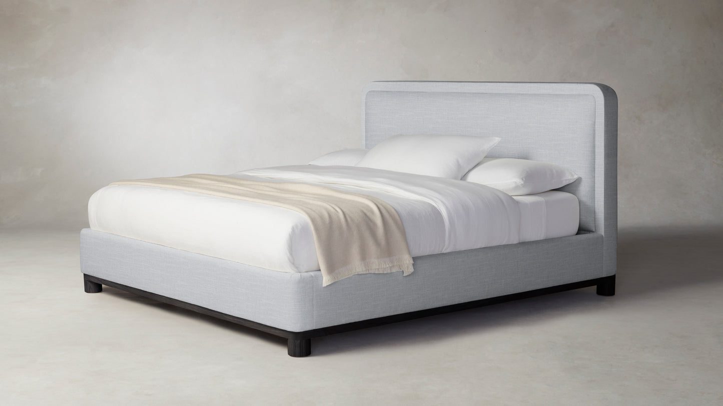 The Kent  - Performance Chenille Nickel Bed - 47" Headboard