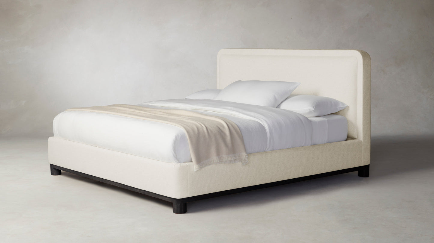 The Kent  - Performance Linen Creme Bed - 47" Headboard