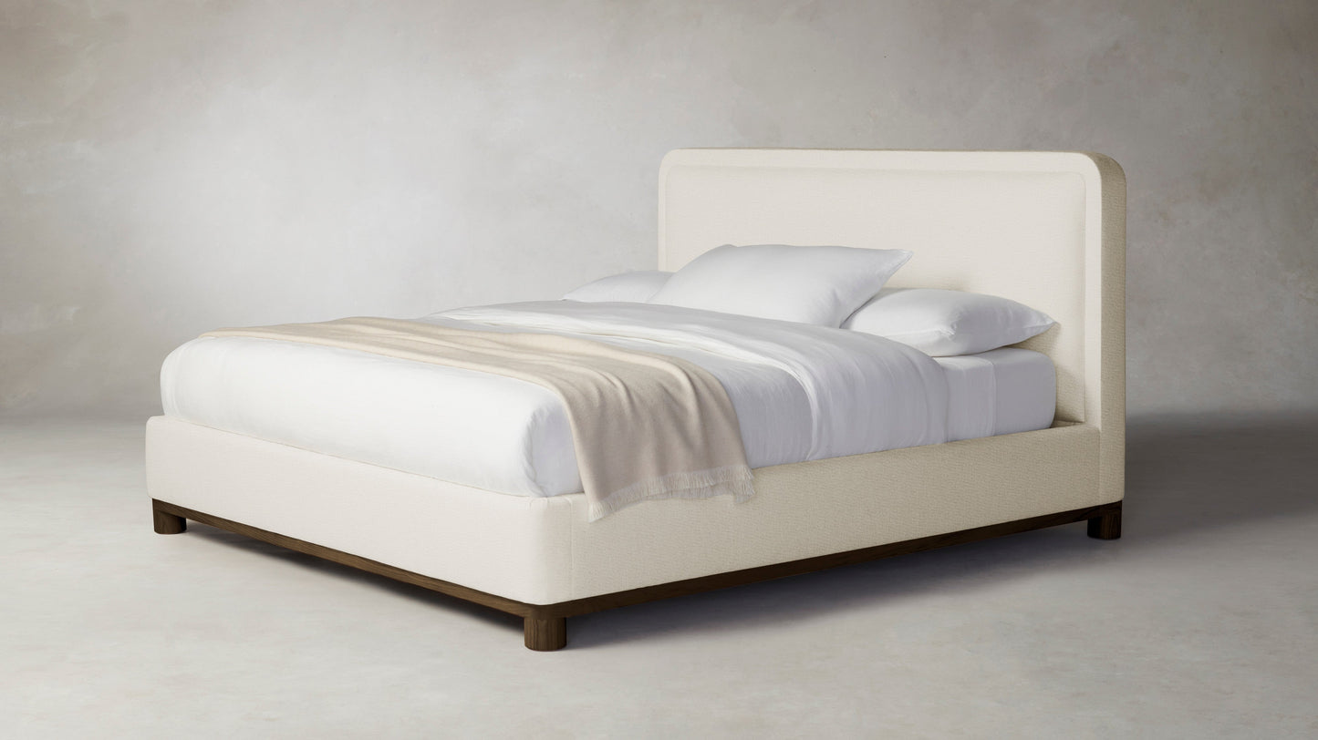 The Kent  - Performance Linen Creme Bed - 47" Headboard