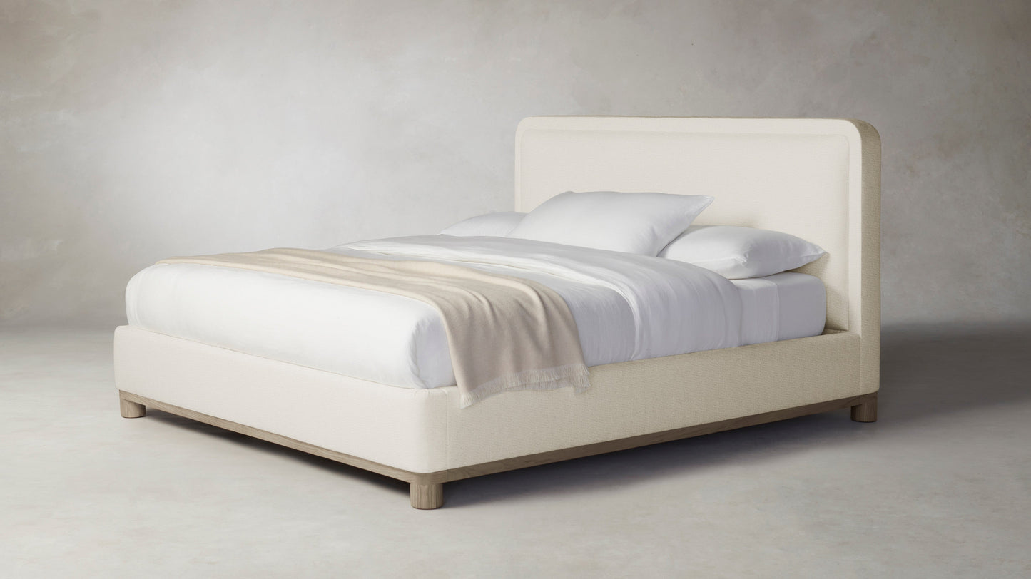 The Kent  - Performance Linen Creme Bed - 47" Headboard