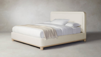 The Kent  - Performance Linen Creme Bed - 47" Headboard