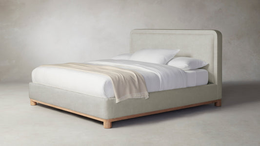 The Kent  - Performance Melange Weave Flint Bed - 47" Headboard