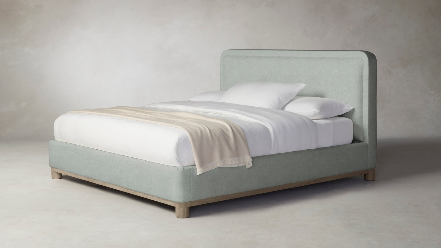 The Kent  - Performance Melange Weave Seaglass Bed - 47" Headboard