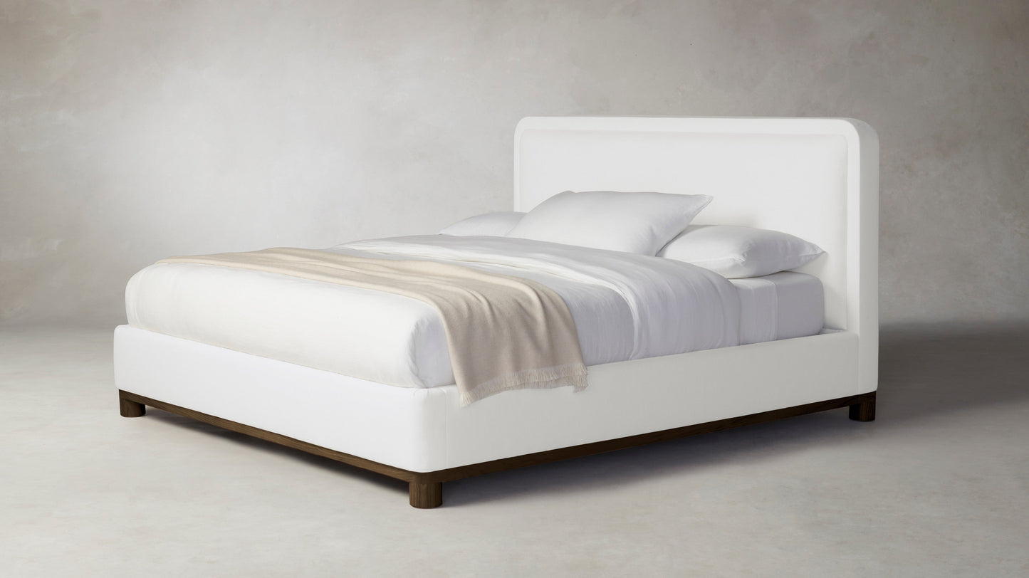 The Kent  - Performance Textured Linen Bone Bed - 41" Headboard