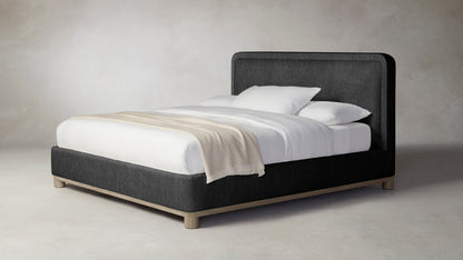 The Kent  - Performance Tweed Char Bed - 47" Headboard