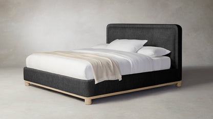 The Kent  - Performance Tweed Char Bed - 47" Headboard