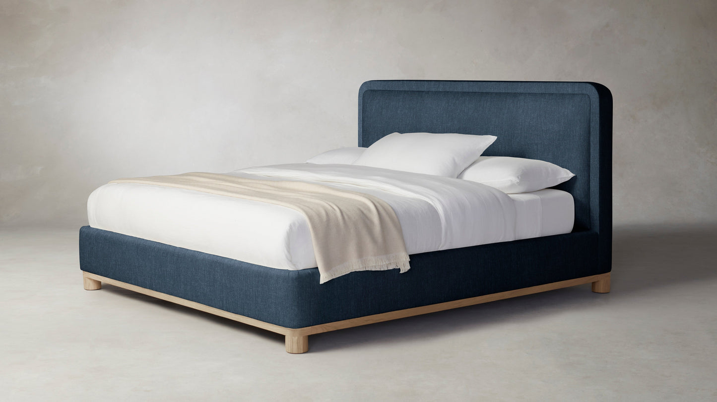 The Kent  - Performance Tweed Denim Bed - 53" Headboard