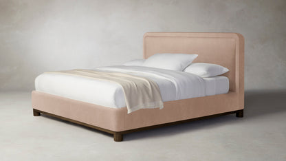 The Kent  - Performance Velvet Dusty Rose Bed - 47" Headboard