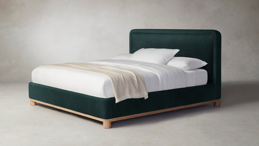 The Kent  - Performance Velvet Emerald Bed - 47" Headboard