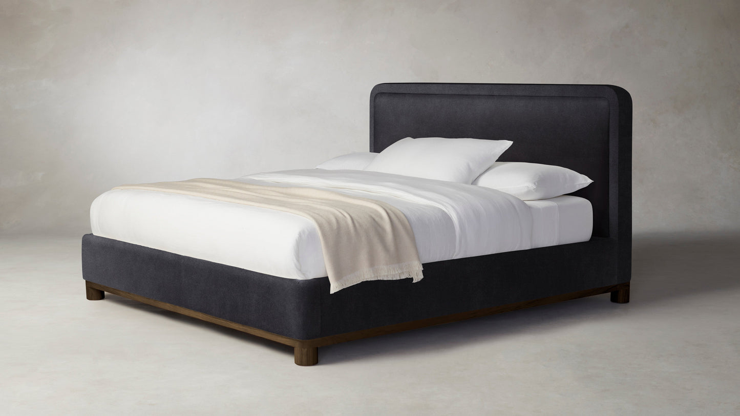 The Kent  - Performance Velvet Flannel Bed - 41" Headboard