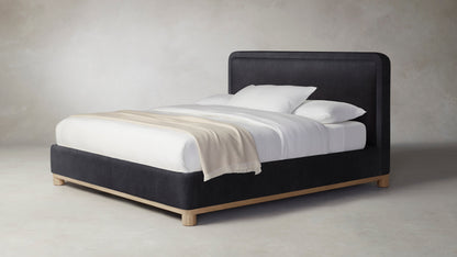 The Kent  - Performance Velvet Flannel Bed - 41" Headboard