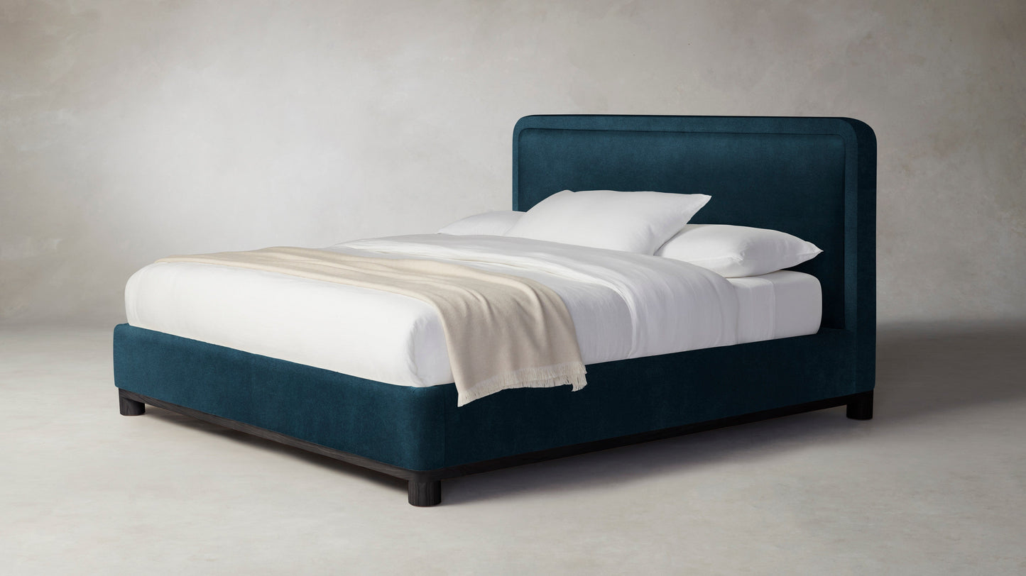 The Kent  - Performance Velvet Lagoon Bed - 41" Headboard