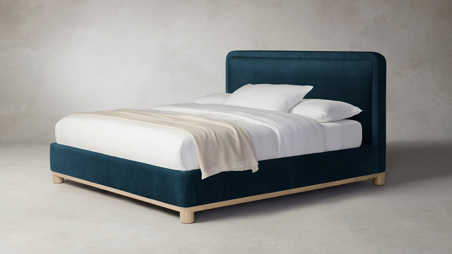 The Kent  - Performance Velvet Lagoon Bed - 47" Headboard