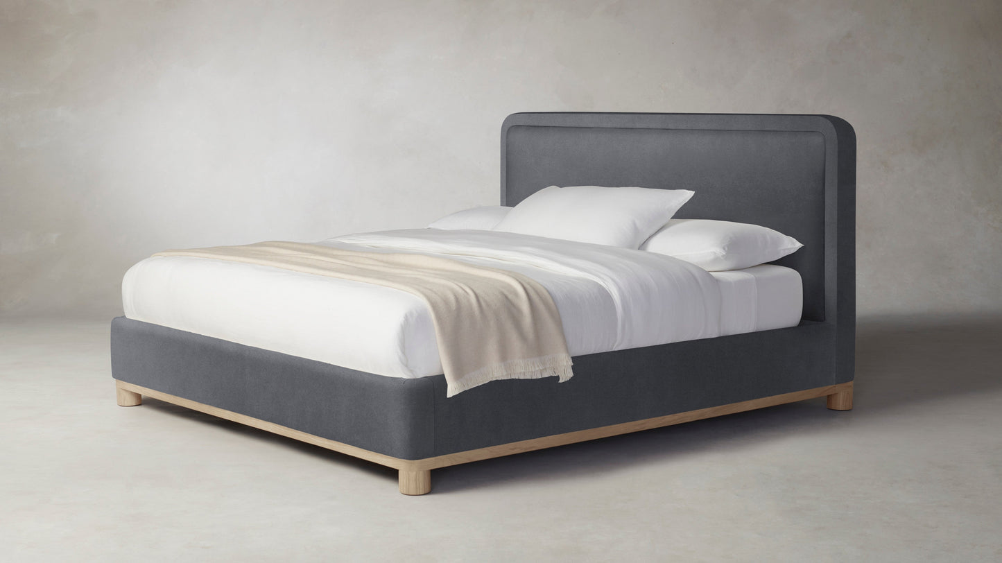 The Kent  - Performance Velvet Lunar Bed - 53" Headboard