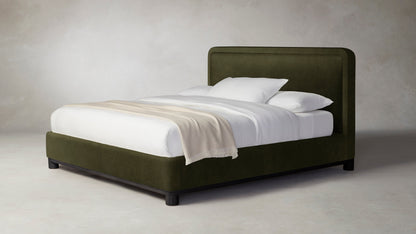 The Kent  - Performance Velvet Olive Bed - 53" Headboard