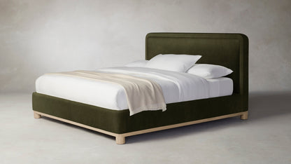 The Kent  - Performance Velvet Olive Bed - 47" Headboard