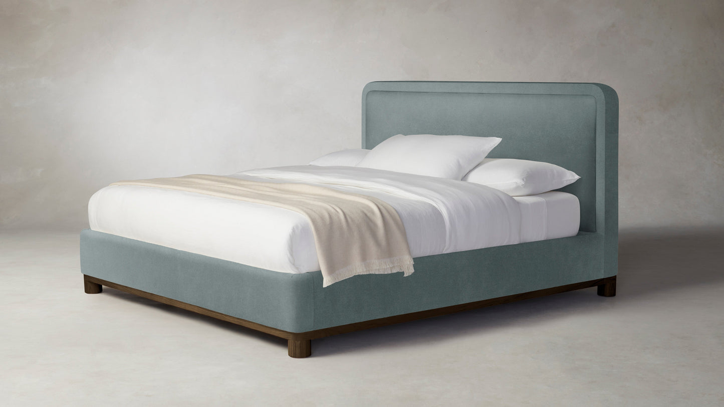 The Kent  - Performance Velvet Seafoam Bed - 53" Headboard