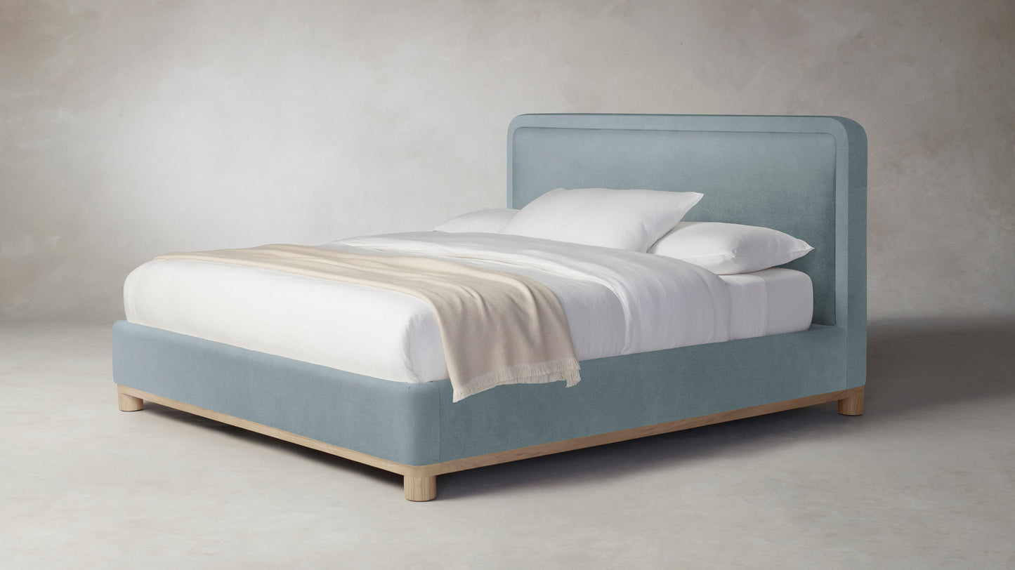 The Kent  - Performance Velvet Sky Bed - 47" Headboard