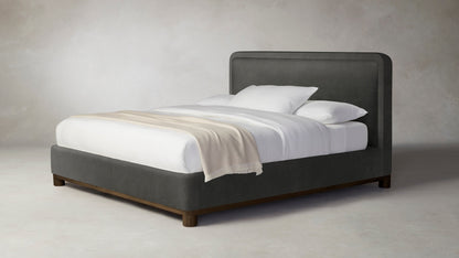 The Kent  - Performance Velvet Slate Bed - 47" Headboard