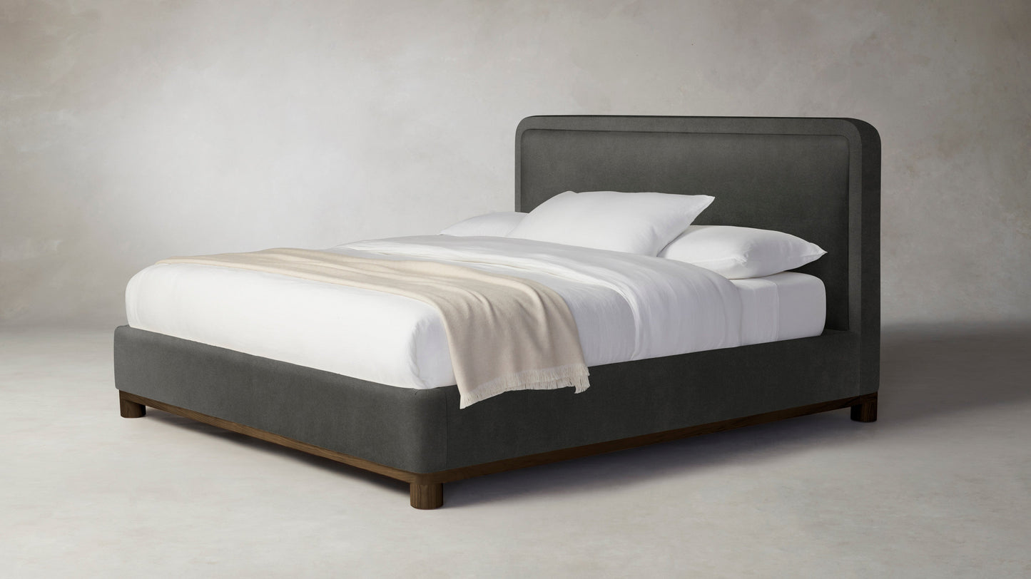 The Kent  - Performance Velvet Slate Bed - 41" Headboard