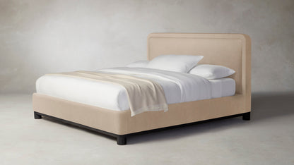 The Kent  - Performance Velvet Taupe Bed - 47" Headboard