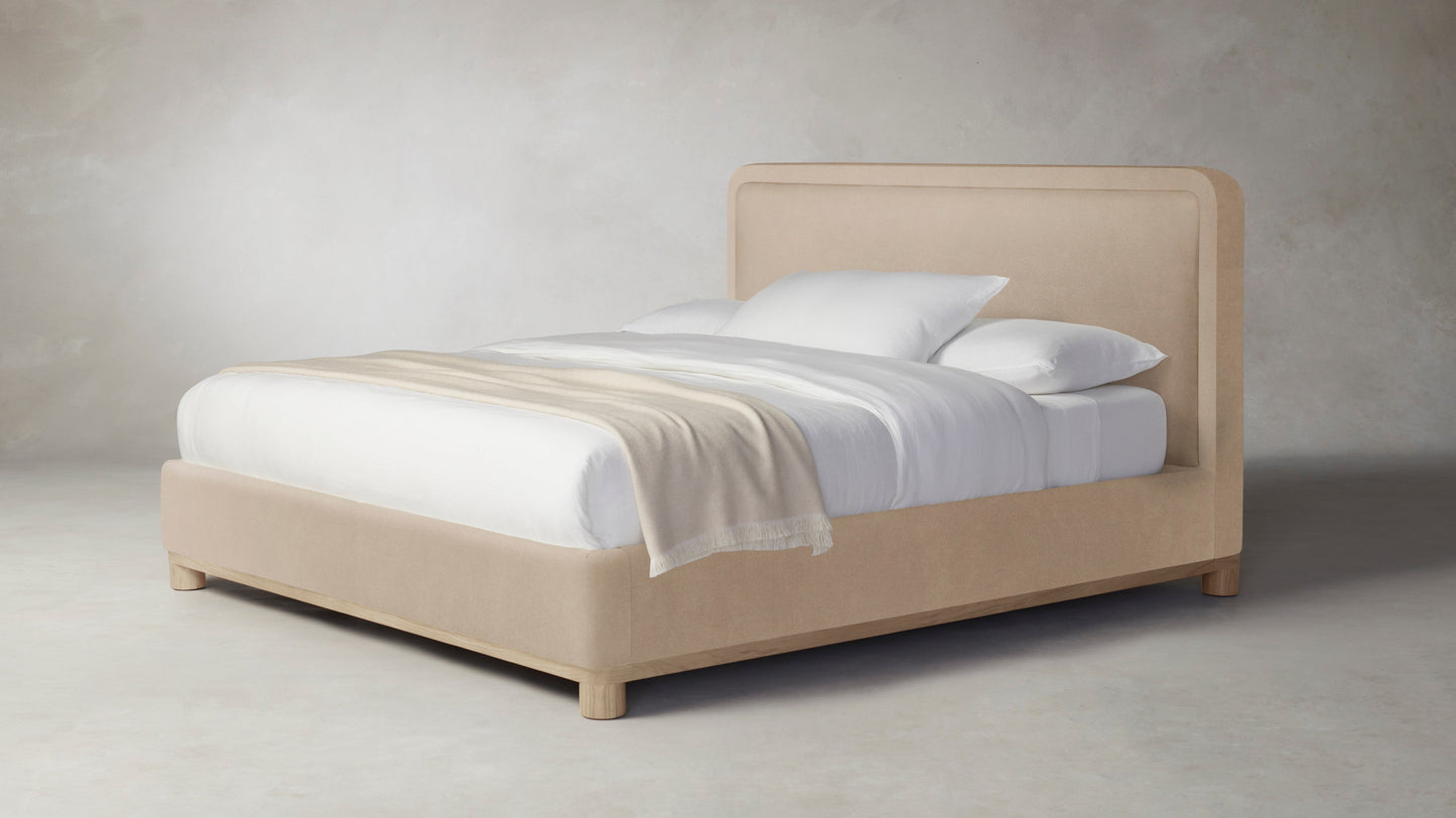 The Kent  - Performance Velvet Taupe Bed - 47" Headboard