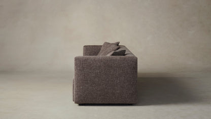 The Breuer  - Belgian Linen Carob Sofa