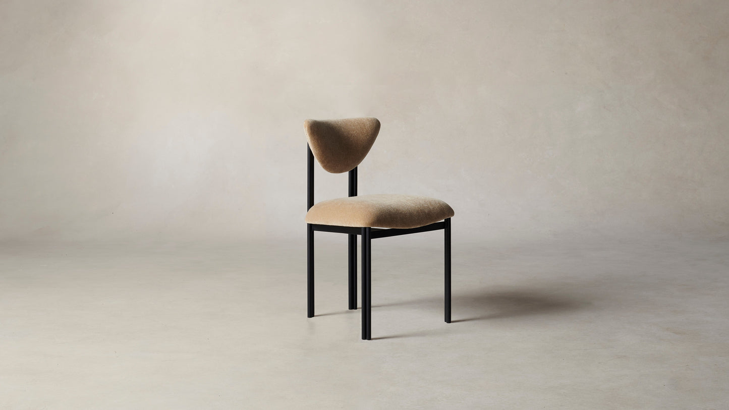 The Cooper  - Mohair Almond Dining Chair