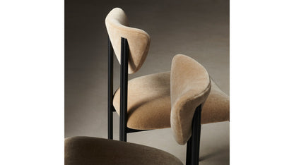 The Cooper  - Mohair Almond Dining Chair