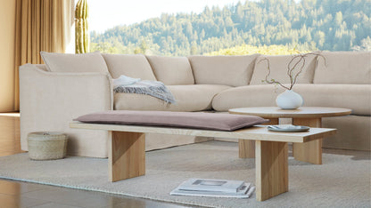 The Reyes  - Nubuck Leather Sail Bench