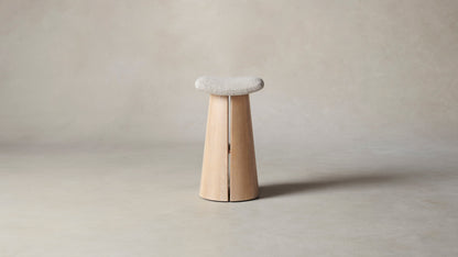 The Weston  - Italian Bouclé Fossil Bar and Counter Stool