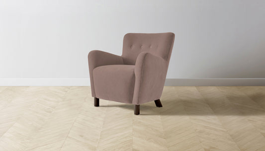 The Perry  - Mohair Peony Chair