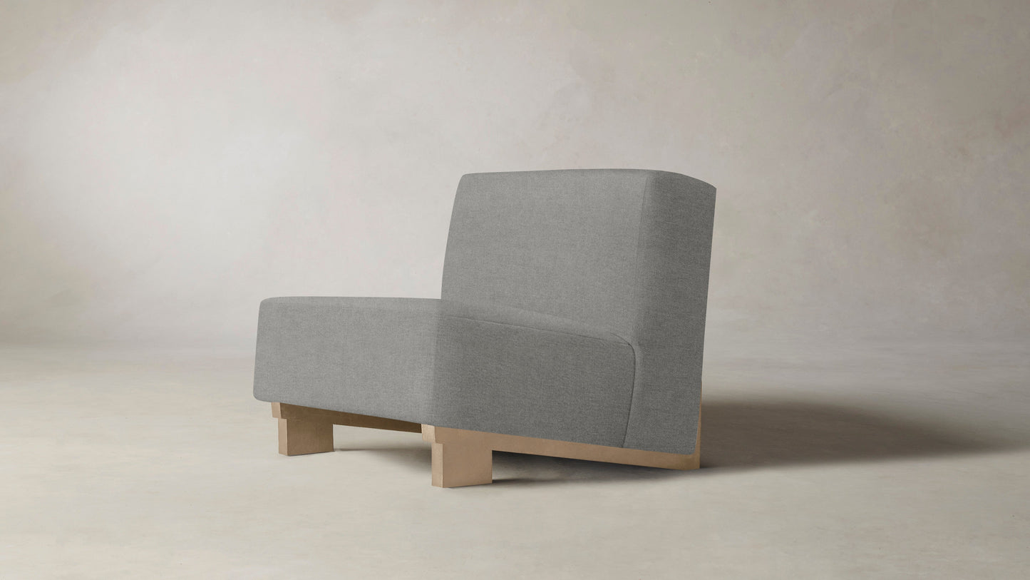 The Remsen  - Merino Heather Grey Chair