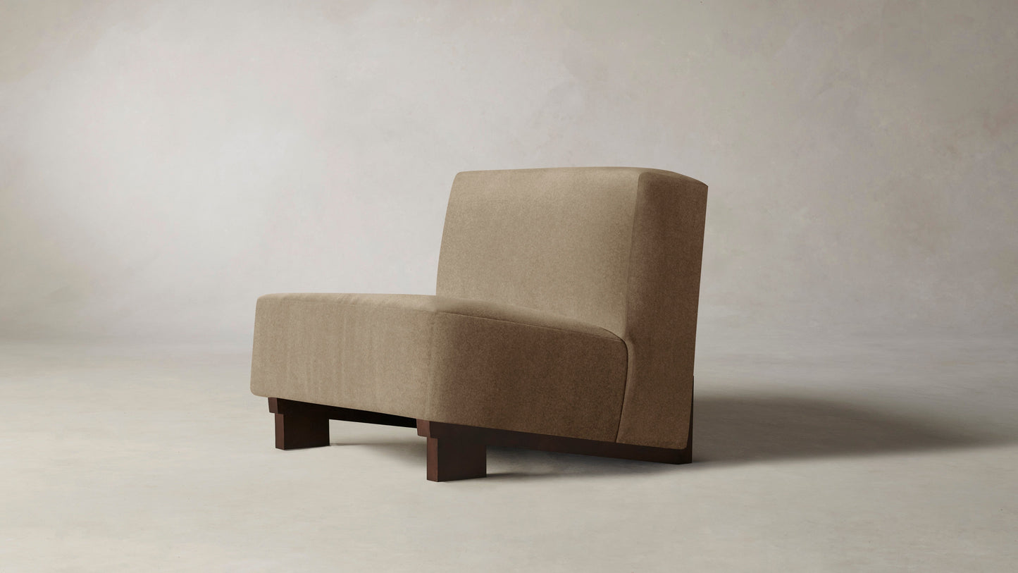 The Remsen  - Mohair Almond Chair