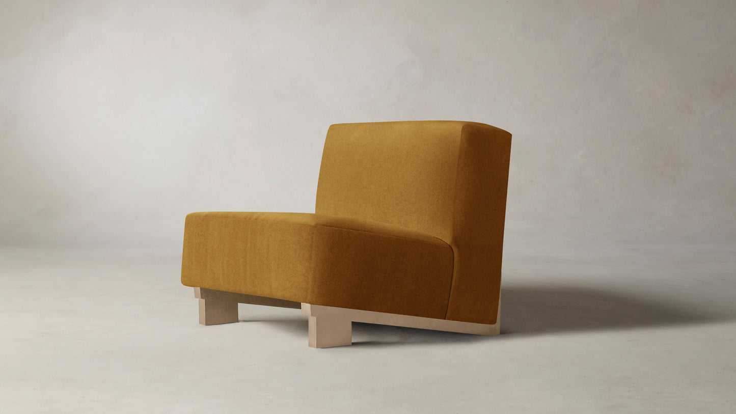 The Remsen  - Mohair Amber Chair