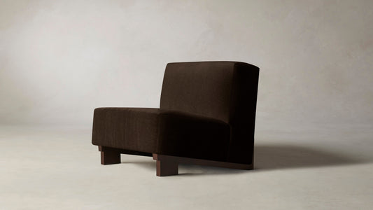 The Remsen  - Mohair Chocolate Chair