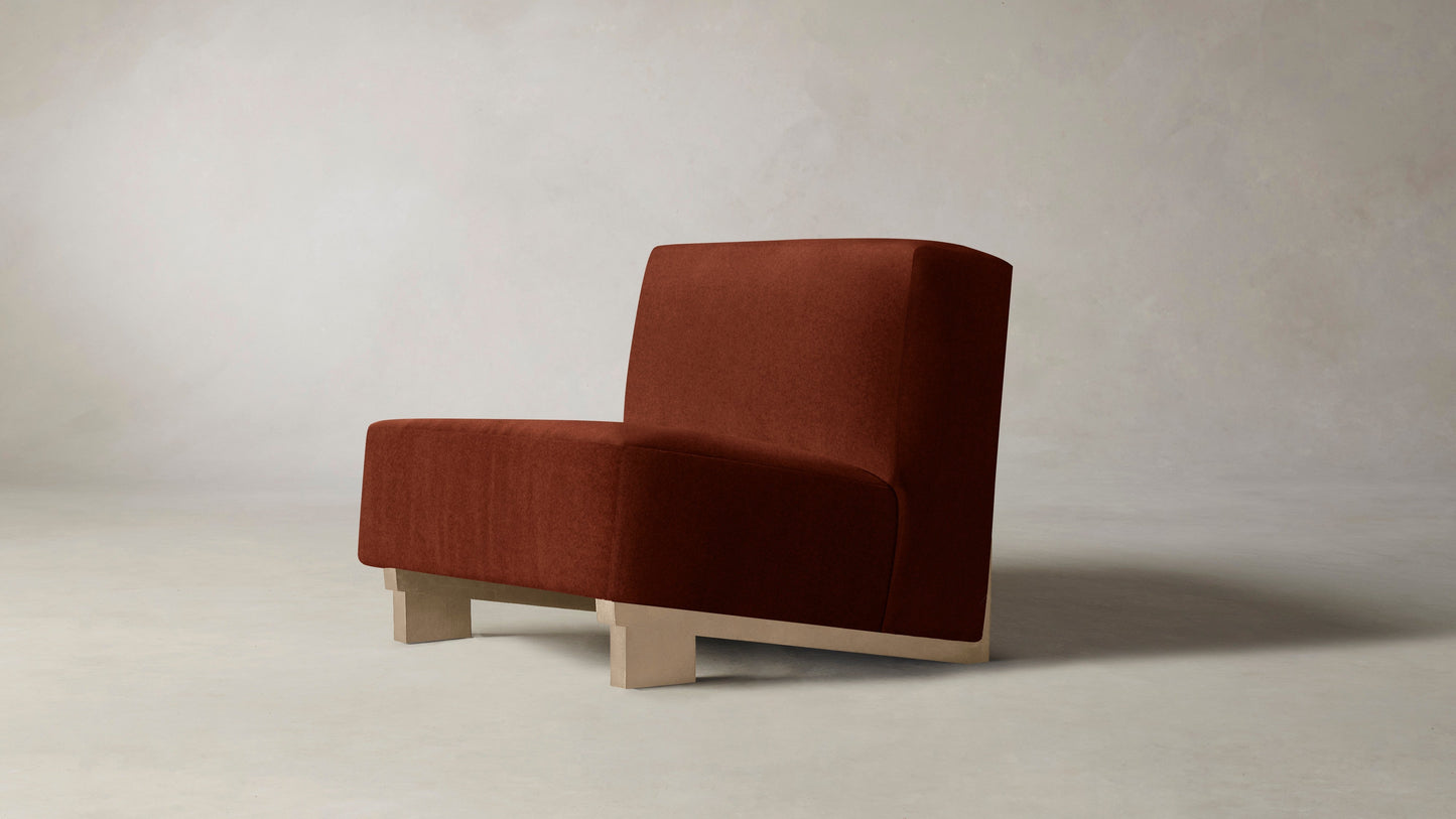 The Remsen  - Mohair Spice Chair