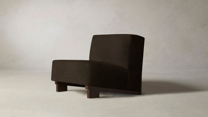 The Remsen  - Nubuck Leather Espresso Chair