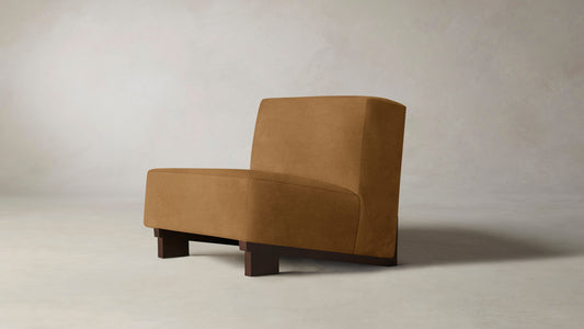 The Remsen  - Nubuck Leather Saddle Chair