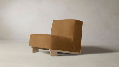 The Remsen  - Nubuck Leather Saddle Chair