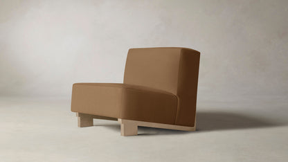 The Remsen  - Pebbled Leather Latte Chair