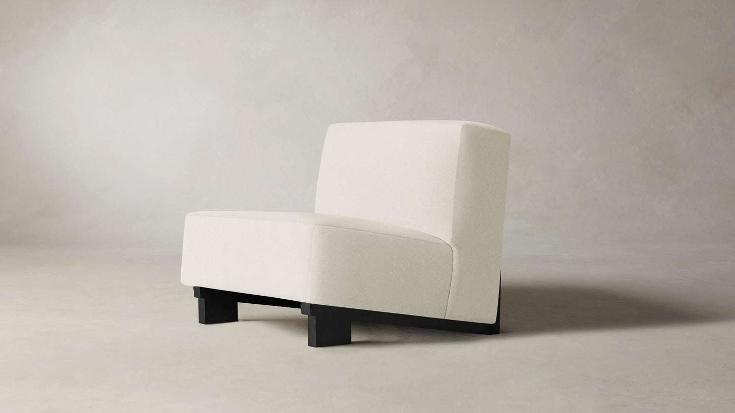 The Remsen  - Pebbled Leather Swan Chair