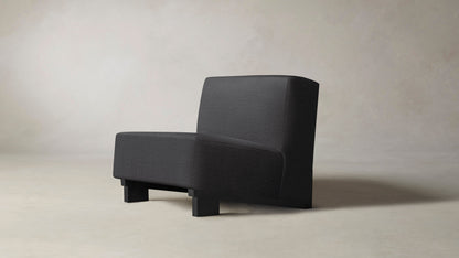 The Remsen  - Performance Linen Graphite Chair