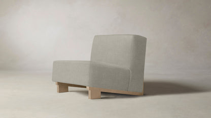 The Remsen  - Performance Melange Weave Flint Chair