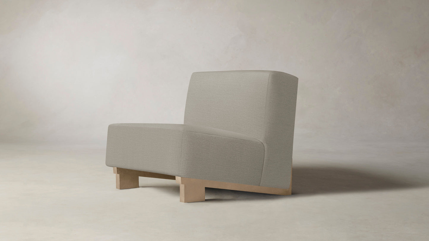 The Remsen  - Performance Textured Linen Flax Chair