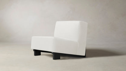 The Remsen  - Performance Textured Linen Pearl Chair